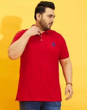 solid regular fit polo t-shirt