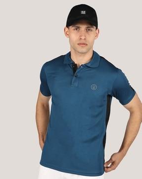 solid regular fit polo t-shirt