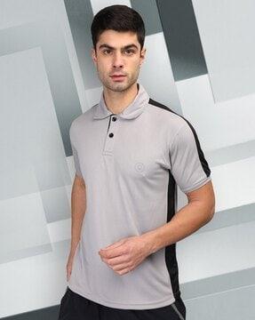 solid regular fit polo t-shirt