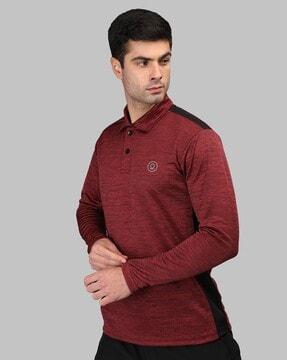 solid regular fit polo t-shirt