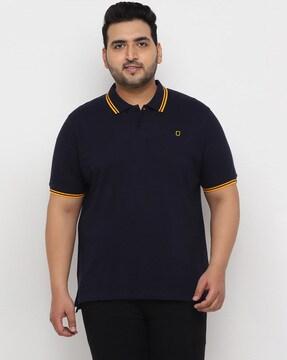 solid regular fit polo t-shirt