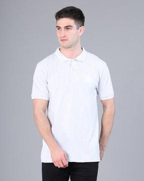 solid regular fit polo t-shirt