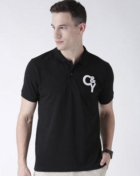 solid regular fit polo t-shirt