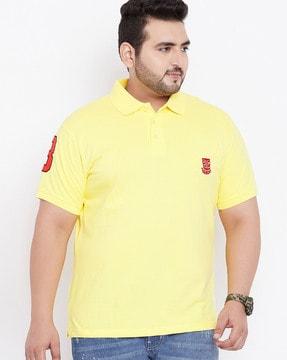 solid regular fit polo t-shirt