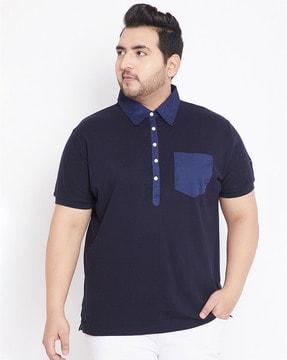 solid regular fit polo t-shirt