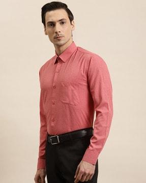 solid regular fit shirt