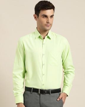 solid regular fit shirt