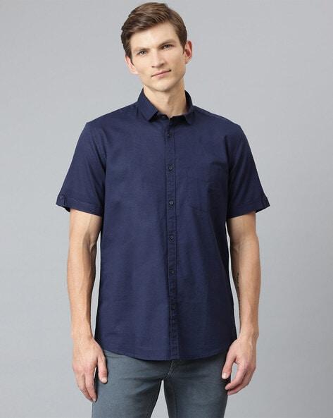 solid regular fit shirt