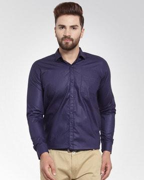 solid regular fit shirt