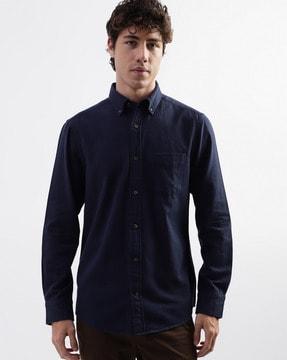 solid regular fit shirt