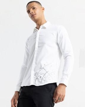 solid regular fit shirt