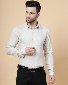 solid regular fit shirt