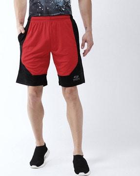 solid regular fit shorts