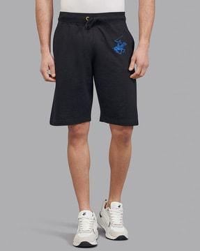 solid regular fit shorts