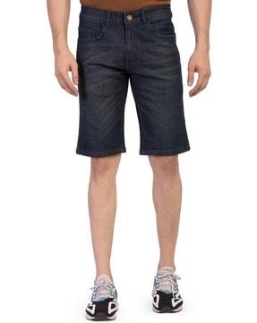 solid regular fit shorts