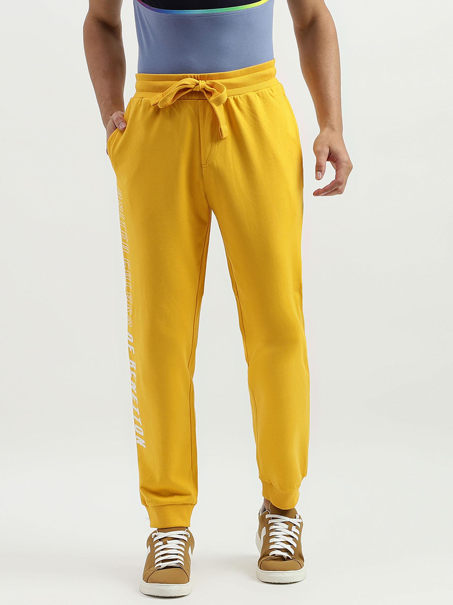 solid regular fit trousers