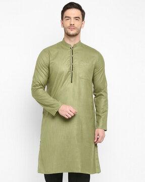 solid regular kurta