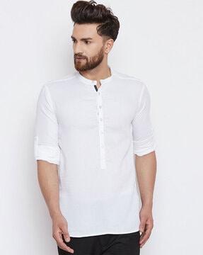 solid regular kurta