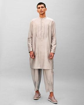 solid regular kurta