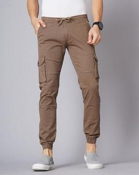 solid relaxed fit cargo pants