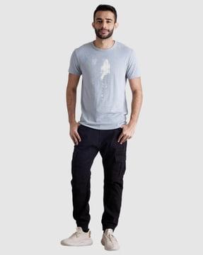 solid relaxed fit cargo pants