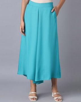 solid relaxed fit culottes