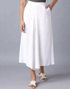 solid relaxed fit culottes