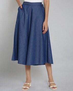 solid relaxed fit culottes