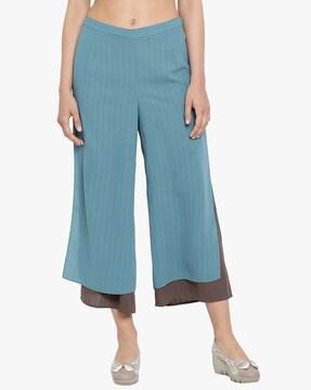 solid relaxed fit palazzos