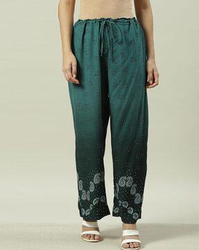 solid relaxed fit palazzos