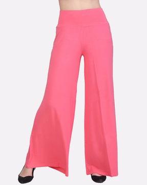 solid relaxed fit palazzos