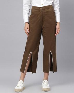 solid relaxed fit pants