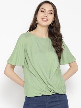 solid relaxed fit top