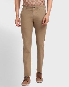 solid relaxed fit trousers