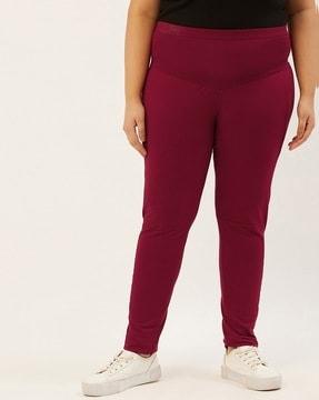 solid relaxed fit trousers