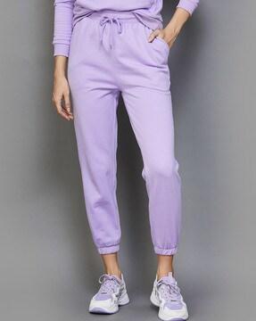 solid relaxed fit trousers