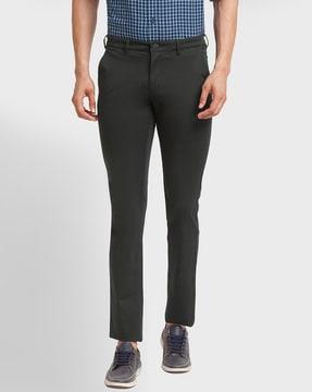 solid relaxed fit trousers