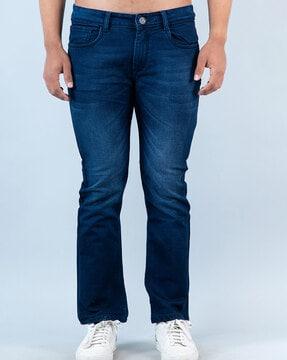 solid relaxed jeans