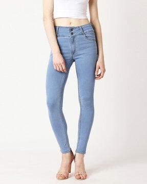 solid relaxed jeans