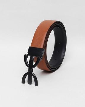 solid reversible slim belt