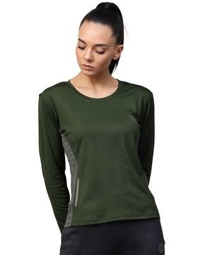 solid round neck t-shirt