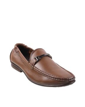 solid self-designed loafers