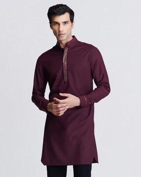 solid short kurta