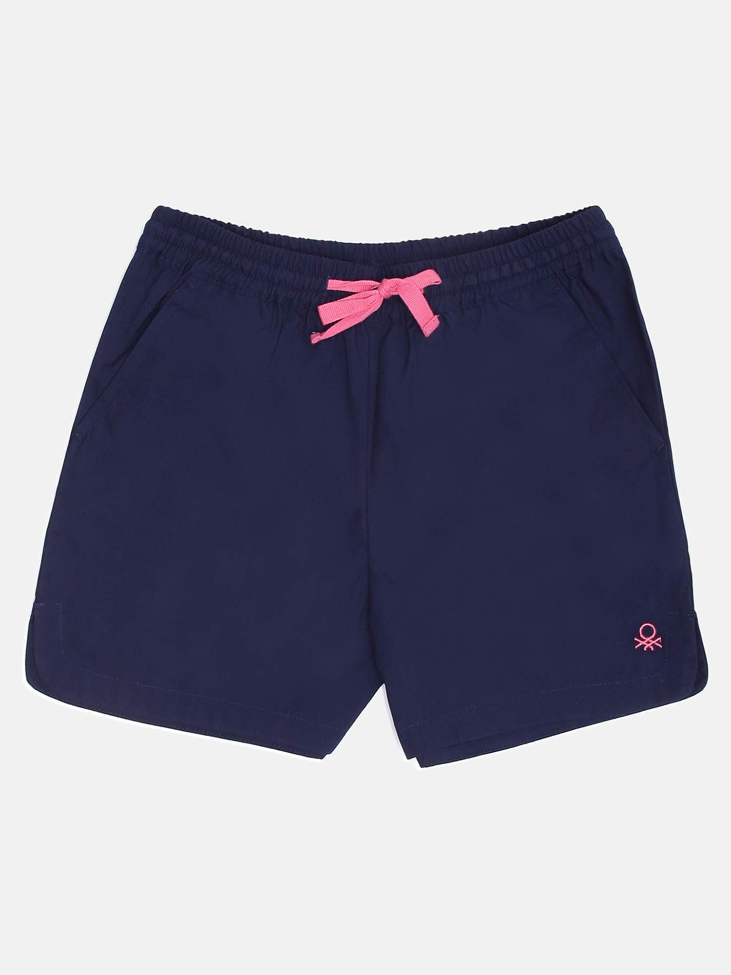solid shorts- navy blue