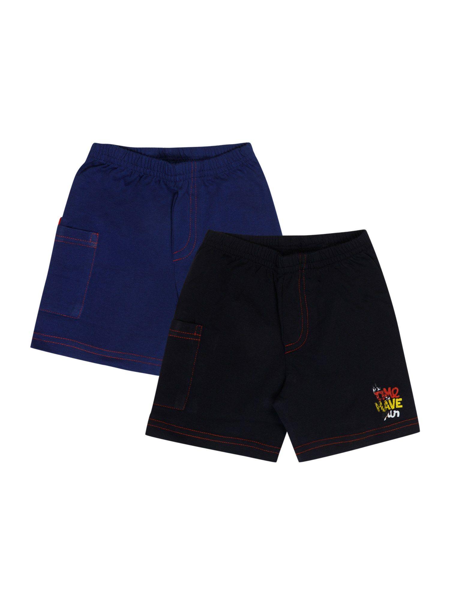 solid shorts-multi-color (pack of 2)