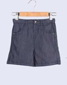 solid shorts with slip pockets
