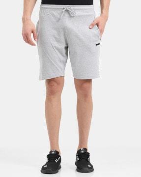 solid shorts with slip pockets