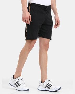 solid shorts with slip pockets