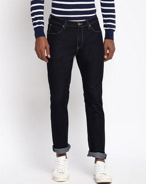 solid skinny fit jeans