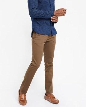 solid skinny fit pants